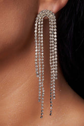 Cercei Tania cu cristale transparente Sia House pentru femei elegante